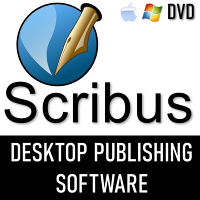 Scribus 2025 | Desktop Publisher | Page Layout Software | DVD | FREE SHIPPING