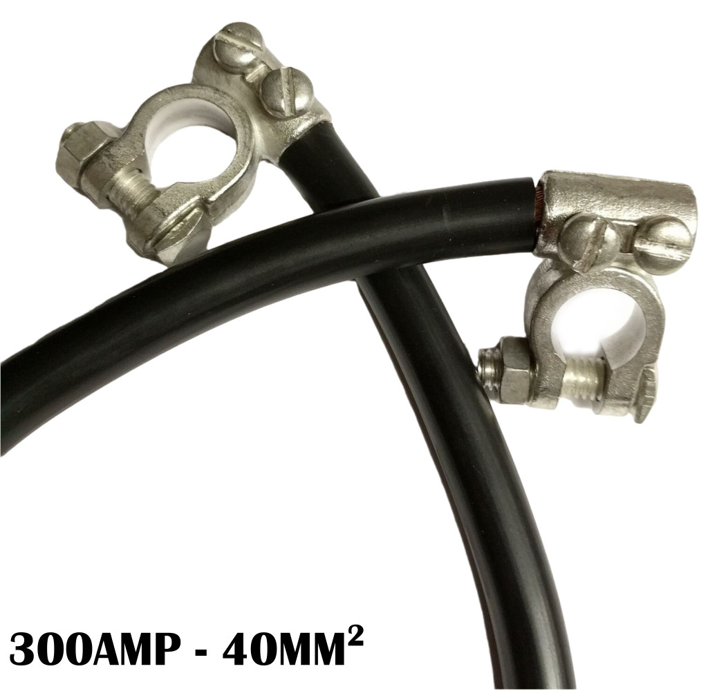 7"" Battery Lead Cable Heavy Duty Earth Strap Negative Lead 300 Amp