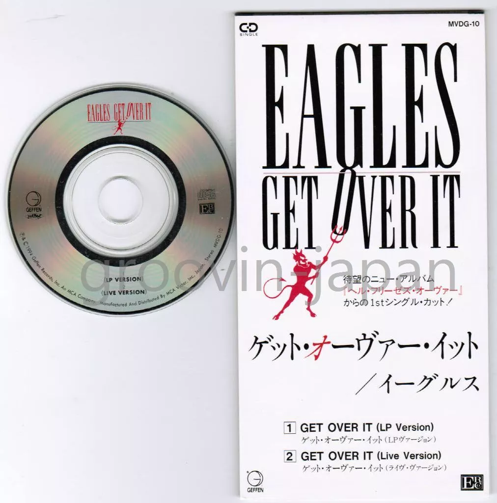 Eagles - Get Over It / Get Over It ( Live), 3 Japan Single (RARE)