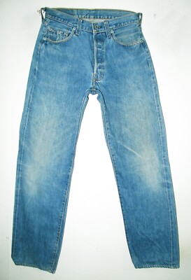 LEVI’S / 501XX 555 BIG SIZE denim pants HOT VTG 90s USA LEVI'S @ 501xx BIG E SELVEDGE 555 Denim Jeans 30