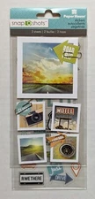 Paper House Snap Shots Road Trip Travel Vacation Scrapbooking Stickers Flip Pack