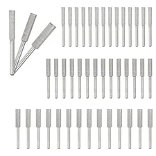 45-Pack 5/32", 3/16", 7/32" Diamond Chainsaw Sharpener [3mm Silver]