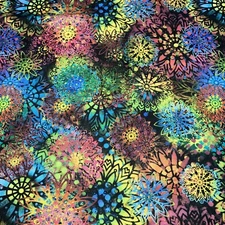 Free Spirit Butterfly Fields by Sue Penn PWSP069 Multi Fireworks  Cotton-37x45”