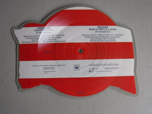 Bruce Springsteen - I’m on Fire/Born In The USA 7” Pic Disc - CBS WA6342 - Picture 2 of 2