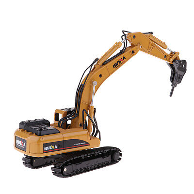 1:50 Drill Excavator Construction Equipment Model Diecast Engineering Vehicle