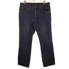 Lee Vintage jeans mens 38x30 blue denim made in USA straight leg dark wash