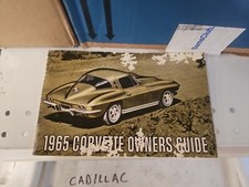 1965 Chevy Corvette Owners Manual Glove Box Book