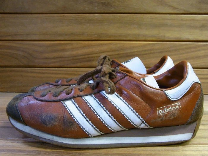 Adidas Country Men's Sneakers Brown x White size UK7 1/2 26cm 90s Made in Japan