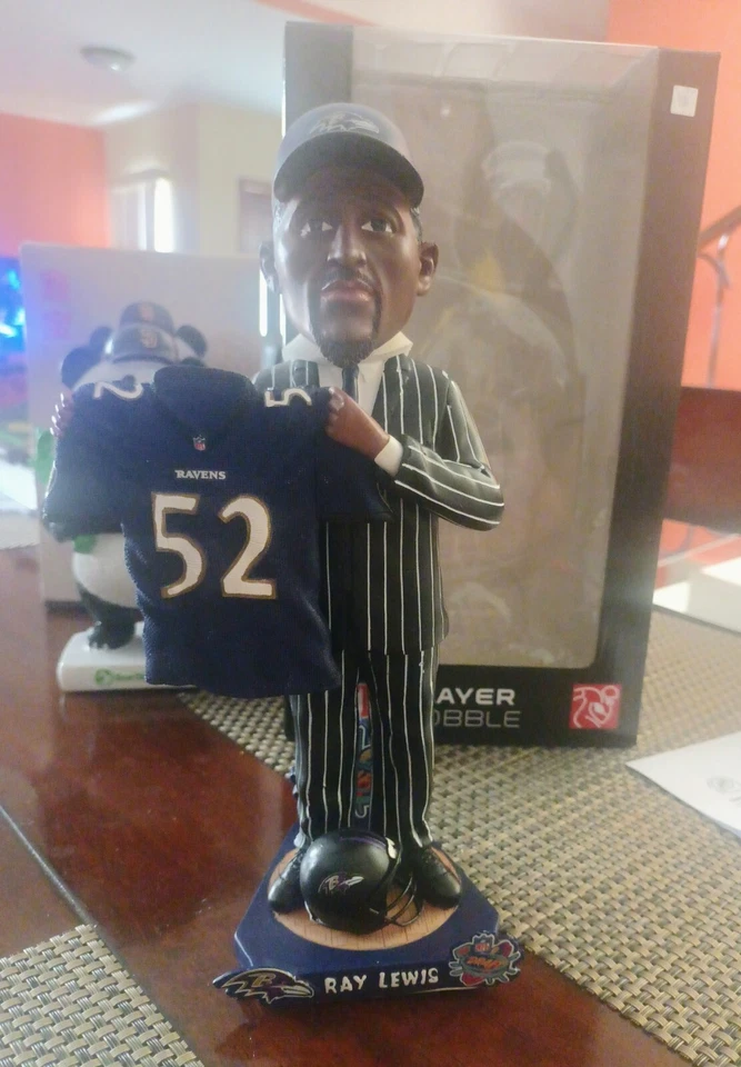 ¡¡Bobblehead RAY LEWIS DRAFT DAY!! ¡¡MEGA RARO!! 52 de 100!! ¡Con caja original!! Foto 2 de 4
