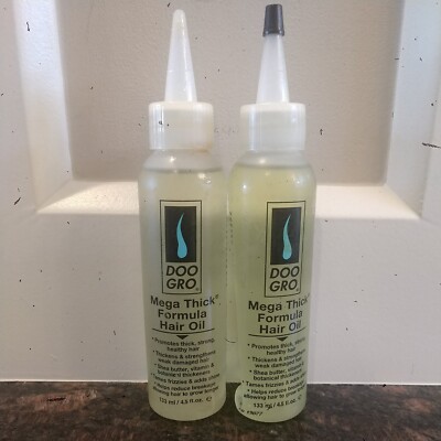 2( Two) DOOGRO Mega Thick Formula Hair Oils bottles,Little Damaged  Bottles
