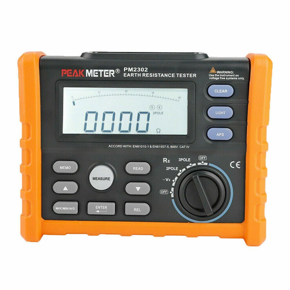 MS2302 Digitaler Erdungsmessgerät – Widerstandstester 0-4K Ohm Mit LCD-Hintergrundbeleuchtung