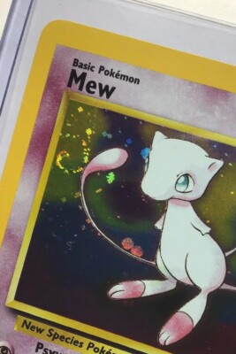 Mew 9 Black Star Promo * SWIRL ERROR * WOTC HOLO Rare NM | eBay