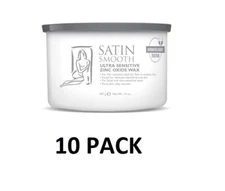 Satin Smooth Ultra Sensitive Zinc Oxide Wax 14 oz. (10 Pack)