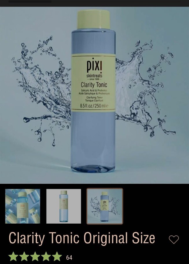 PIXI skintreats Clarity Tonic with Salicylic Acid and Probiotics 250ml New