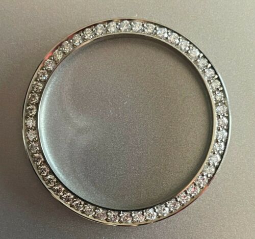 CUSTOM EDELSTAHL DIAMANT LÜNETTE FÜR 31 MM MID SIZE ROLEX - Bild 2 von 7