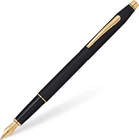 Cross Classic Century Black & Gold Fountain Pen Fine Nib 23KT Gold Classic Style