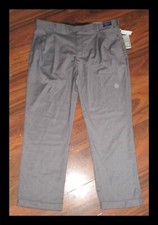Kilburne Finch Men's Dress Pants Charcoal Pleated  Cuffed 42/30 NWT