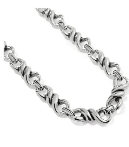 Brighton Interlok Drehhalsband Silber Halskette Stil: JM7414 UVP: 138 $ Neu mit Etikett - Bild 3 von 4