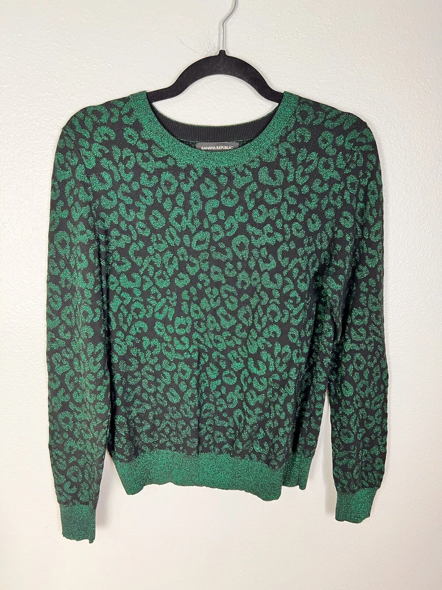 Banana republic leopard best sale sweater