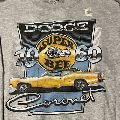 Dodge Coronet Super Bee 1969 Front Side Official Unisex Sweatshirt Size XL