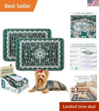 Homimp Vintage Floral Dog Training Pads - 24x18, Reusable & Waterproof