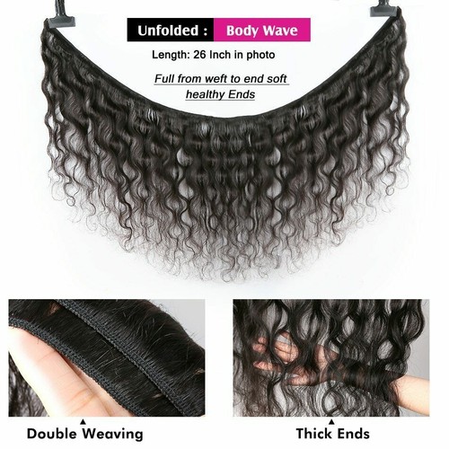Paquetes ondulados tejido de cabello humano paquetes de extensiones de cabello negro - Imagen 2 de 76