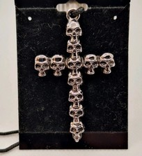 Skulls Gothic Cross Necklace