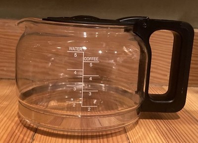 Krups Simply Brew 5 Cup Coffee Maker KM202 Replacement Part, Glass Carafe & Lid