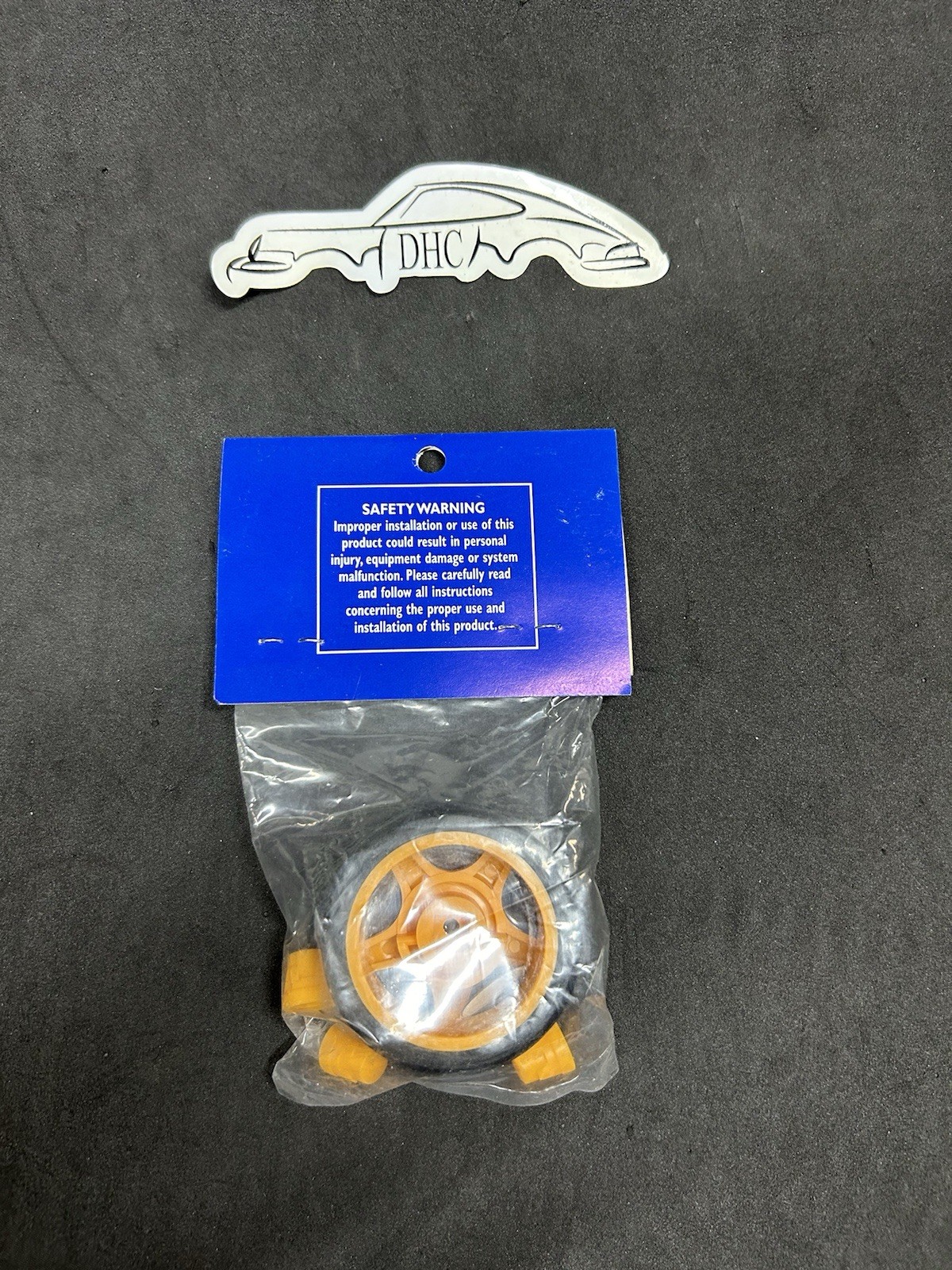 Airtronics Vintage RC Car Part # 99512Y Yellow Transmitter Steering Wheel &Knobs