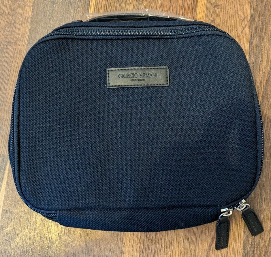 Armani Beauty Bag Giorgio Armani Toiletry Bag Giorgio Armani Code Men Navy  Dark Blue Toiletry Dopp