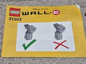 Lego 21303 WALL E Disney PIXAR (Not Complete)