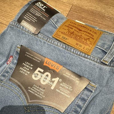 Levi's 501 Original Jeans für Herren - Light Blau, W36 L32