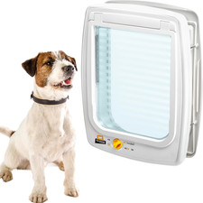 Ferplast Swing 11 Gattaiola Bianca Cani Gatti Porta Basculante 4 Vie Antivento