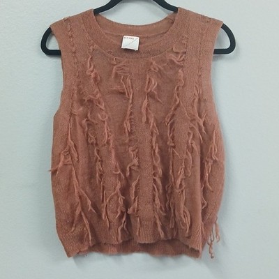 KERISMA Wool Knits Sleeveless Fringe Top. Sizde M/L NWOT