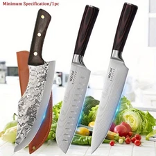 6-Piece High Carbon Steel Kitchen Knife Set for Cooking