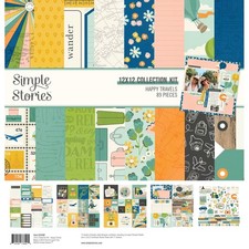 Simple Stories Collection Kit 12"X12-Happy Travels