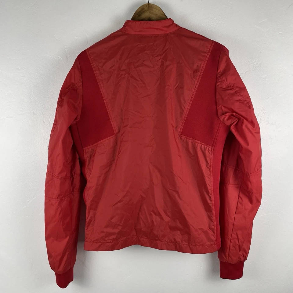 55DSL Diesel Moto Style Jacket Mens Large Red Mesh Lining Full Zip Pocket - Image 2 of 4