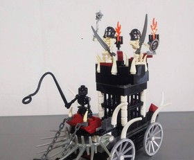 USED LEGO 7092 Castle Skeleton's Prison Carriage Japan
