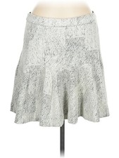 Banana Republic Women Silver Casual Skirt 8