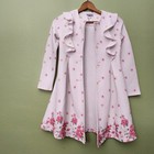 Blueberri Boulevard Floral Spring  White Coat Girl's Size 10 — photo 2