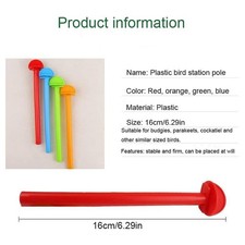 Sturdy Natural Safe Long-Lasting Robust Bird Perch Claw Grinding Stick - 8-Piece