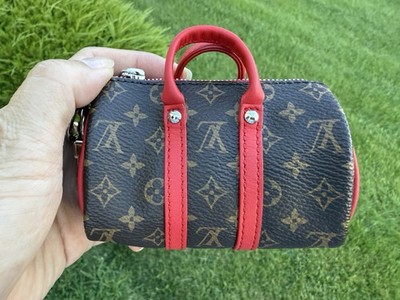AUTH LOUIS VUITTON MONOGRAM MINI KEEPALL M01521 KEYCHAIN POUCH BAG