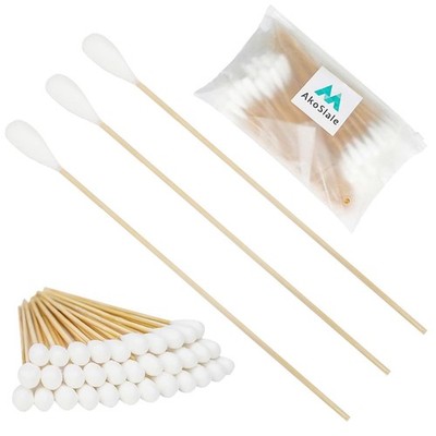 100pcs Large Q Tips Dog Ears 7 Inch Bamboo Cotton Swabs Extra Long NEW