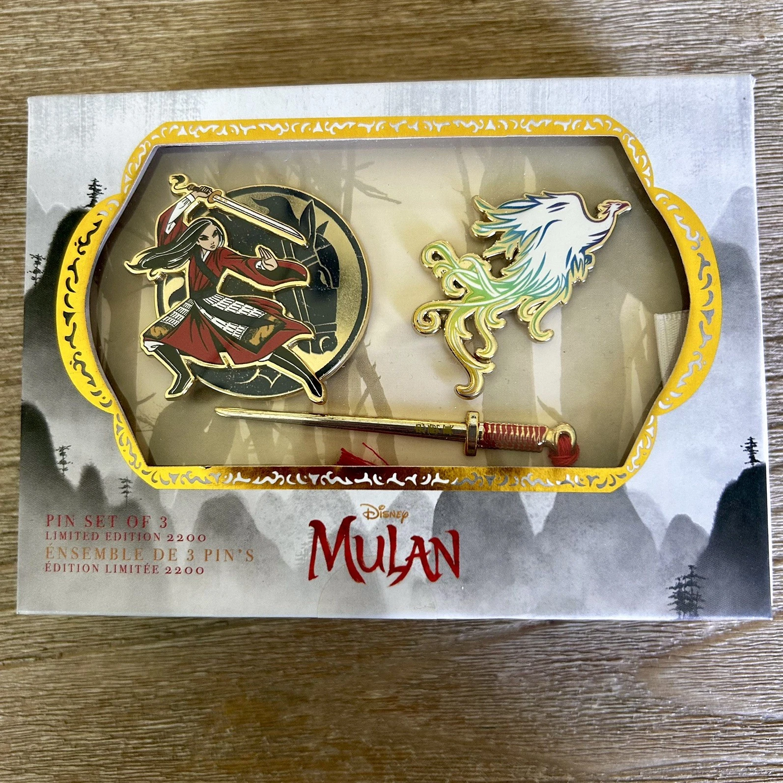 DISNEY MULAN PIN SET ~ LIMITED EDITION of 2200 ~ New & Sealed
