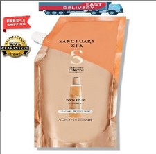 Sanctuary Spa Shower Gel Refill Pouch Body Wash for Women, 500Ml, Orange