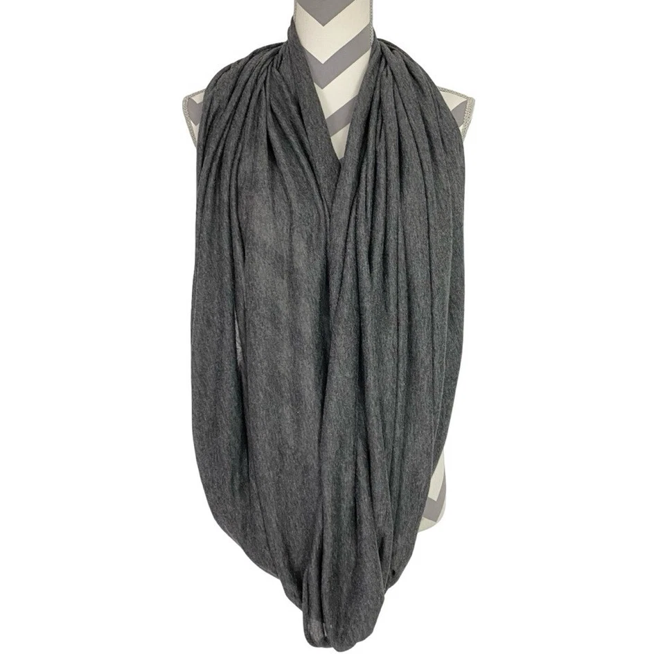Calvin Klein Infinity Bufanda Mujer Talla Única Gris Jersey Tejido Chal Unisex Neutro Foto 2 de 4