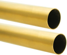 H62 1/8" 3mm OD Brass Tube 0.5mm Wall 300mm Length Brass Tubing Seamless Roun