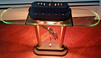 VINTAGE ROBERT SONNEMAN KOVAKS HALOGEN BANKERS DIMMABLE DESK LAMP WORKS PERFECT!