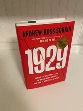1929 by Andrew Ross Sorkin (2025, Hardcover) SIGNED 1st Printing Like New