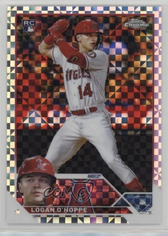 2023 Topps Chrome X-Fractor Logan O'Hoppe #188 5w0